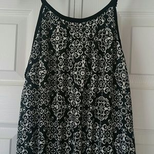 Black & White Print Jumpsuit