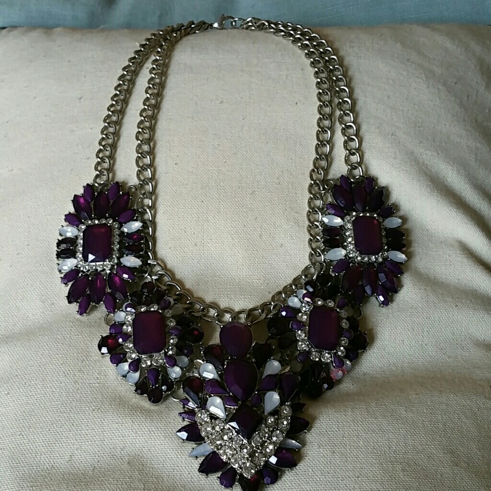 Magnificent Purple & Diamond Necklace