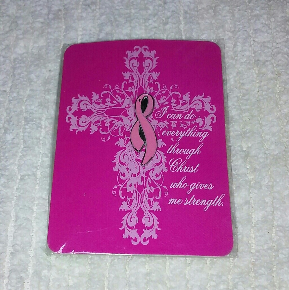 PINK BREAST CANCER PIN, SUPER CUTE, BRAND NEW!!