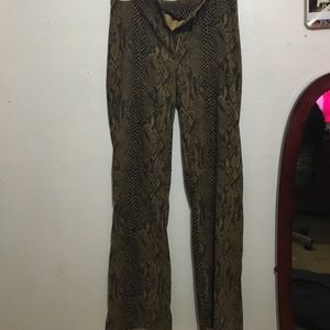 Vintage snakeskin print pants
