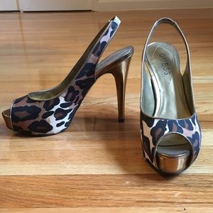 Guess Peep Toe Pumps