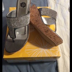 Yellow Box Studded Wedge