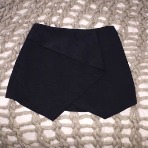 Black Asymmetric Topshop Skort