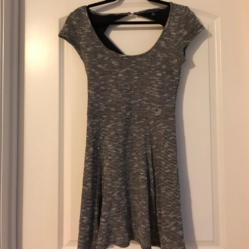 Stripped sweater dress