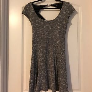 Stripped sweater dress