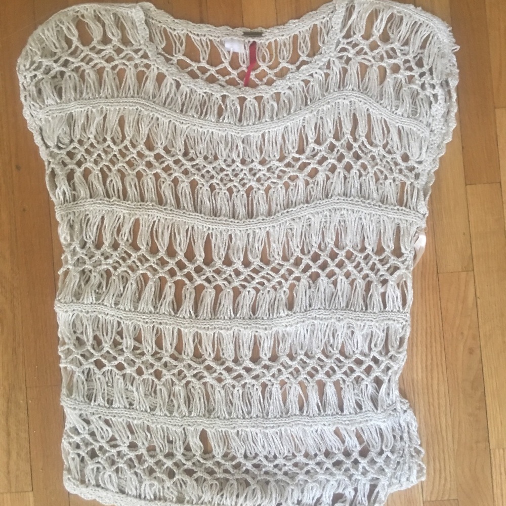 Crochet subtle shimmery top