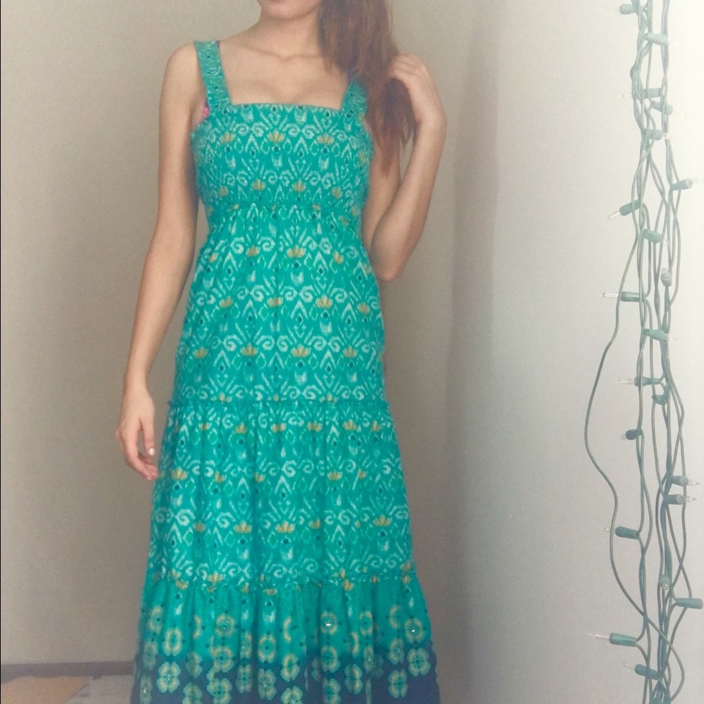 Teal Easter dress
