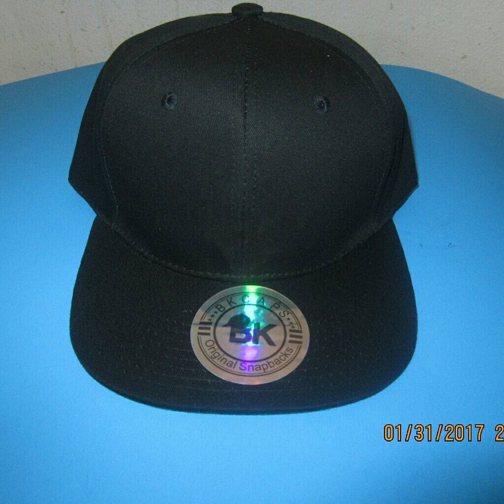 All black Snapback Hat  bundle of 2 hats