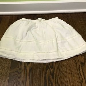 Girls jcrew white skirt. Perfect condition.
