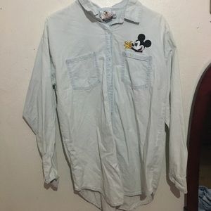 Mickey Mouse Button Down Shirt