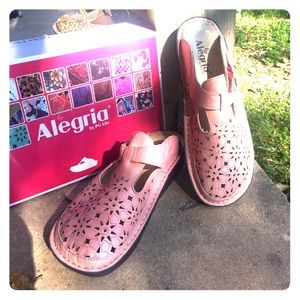 Pink Alegria slip ons