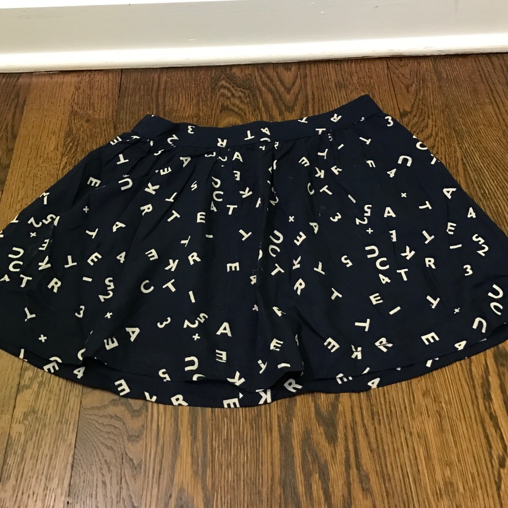 Girls tucker and Tate letter skirt.