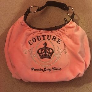 Juicy couture pink velour purse