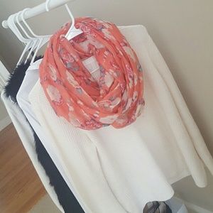 Floral print scarf