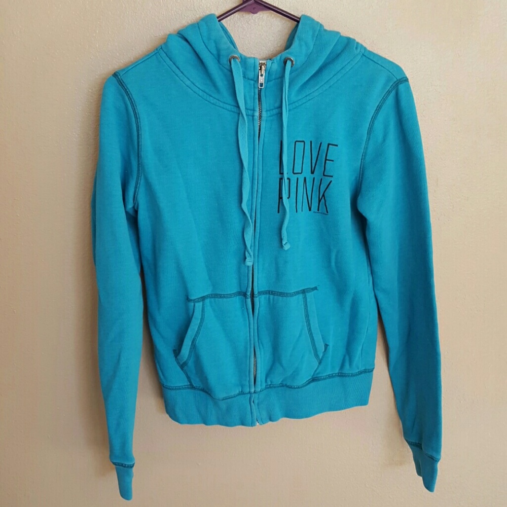 Vs pink full zip hoodie
