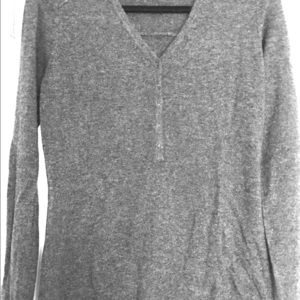 Gray kinross cashmere sweater