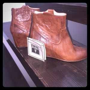 Frye wedge boots