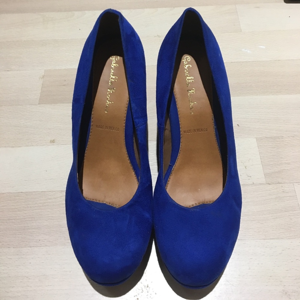 Cobalt blue wedges