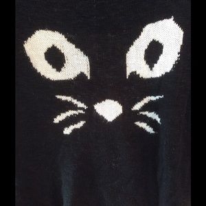 Black cat sweater