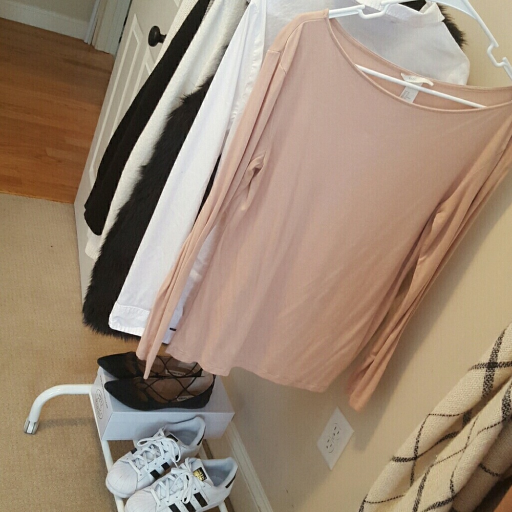 H&m pink basic top