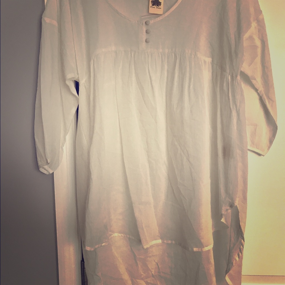 White cotton tunic