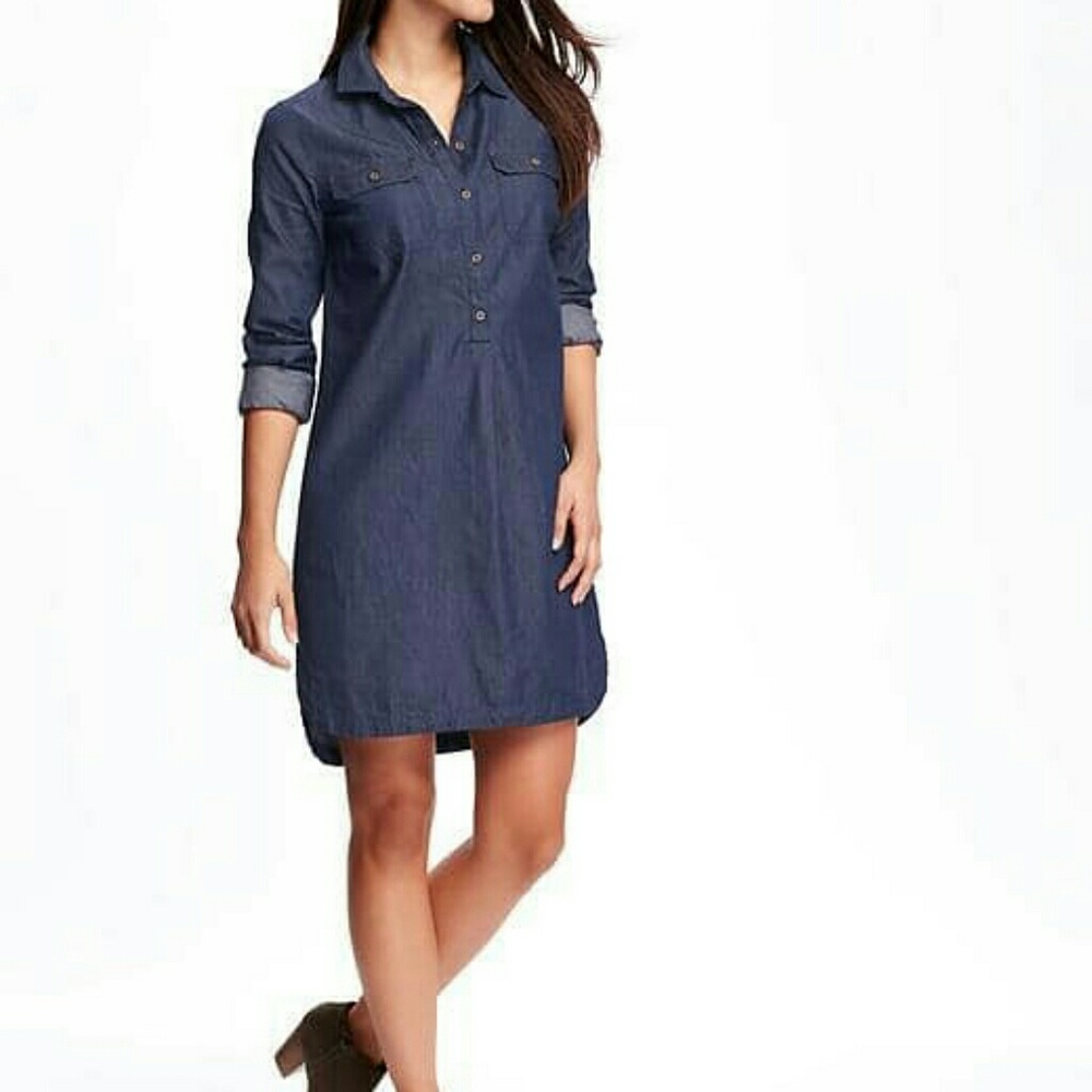 Old Navy Chambray Denim Dress