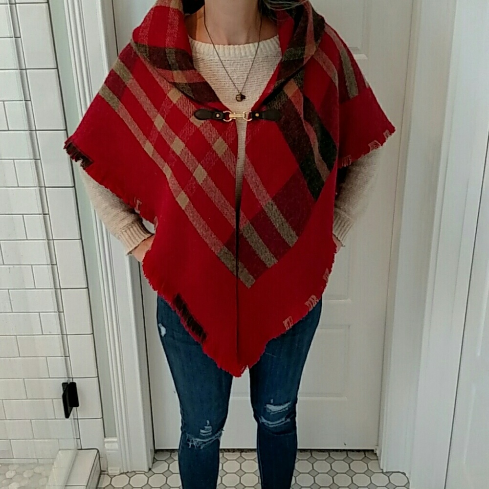 Modena plaid shawl