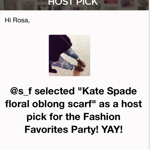 💖SOLD💖🎉HP 🎉KS floral oblong scarf - Picture 5 of 7