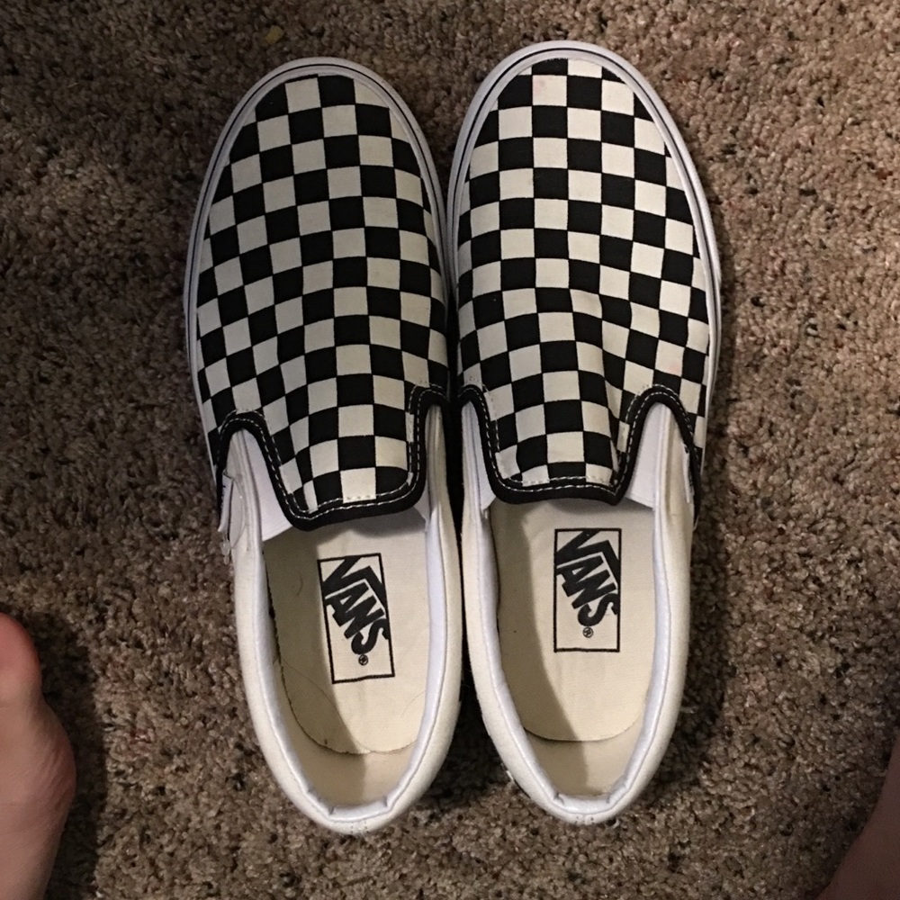 Black and white checkered vans