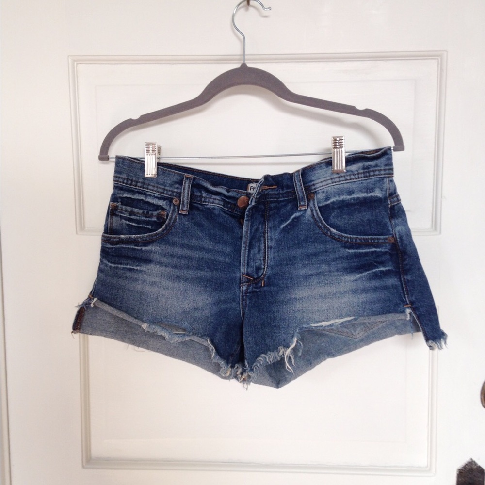 Free People jean shorts