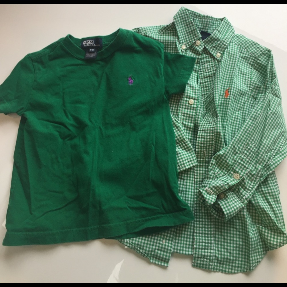 Boys 3R Polo short slv. Tee and button down shirt