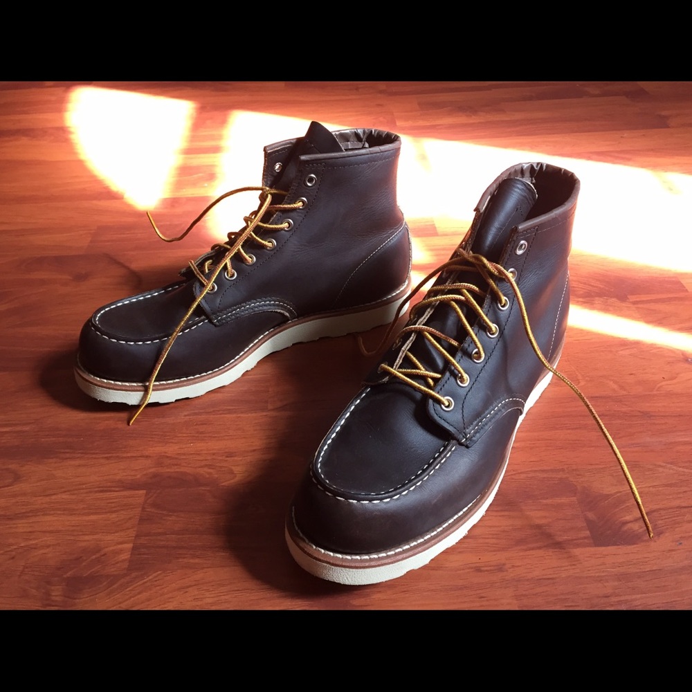 Men's Genuine Leather Red Wing Boots