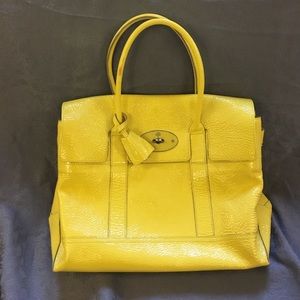 Mulberry Bayswater Yellow, New with Defects