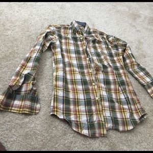J crew checkered shirt