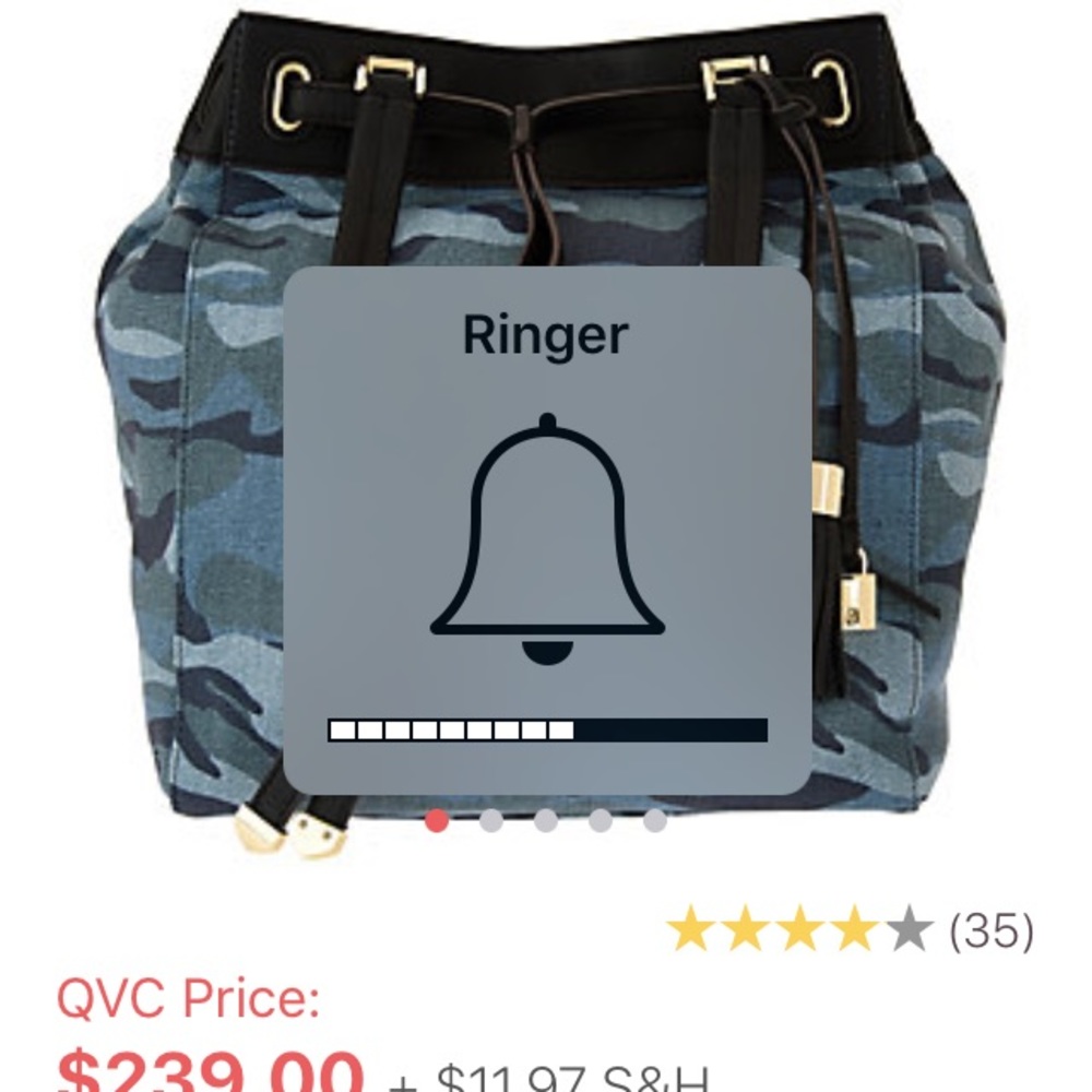 New Gili Leather trim Blue Camo purse