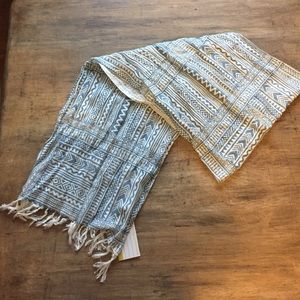 Handmade canvas scarf