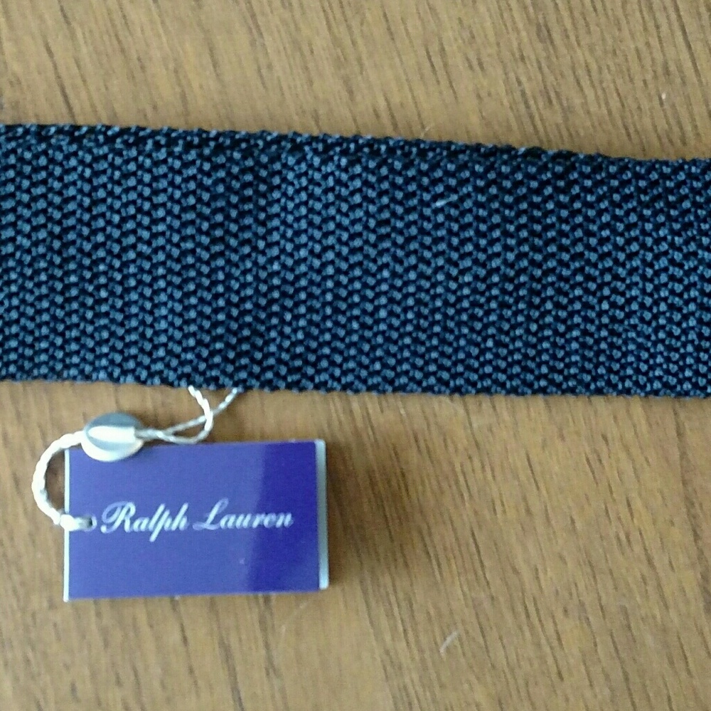 Ralph Lauren Purple Label Navy Silk Knit Tie