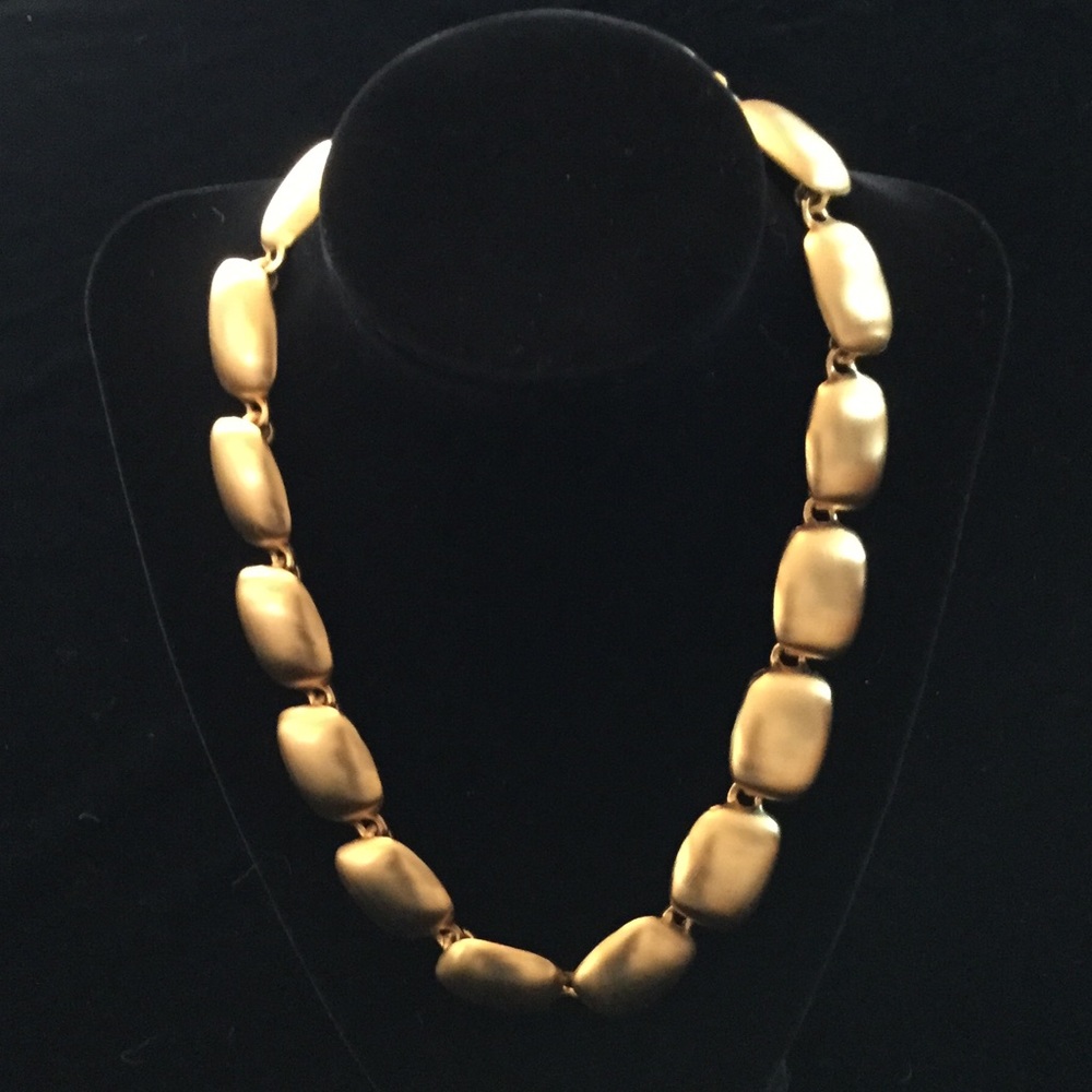 STUNNING '70s VINTAGE ANNE KLEIN GOLDTONE NECKLACE