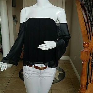 Off shoulder top.