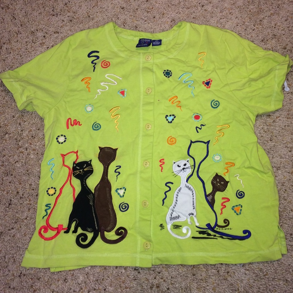 Vintage cat shirt