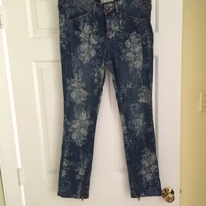 Free People Motto Patterned Jeans
