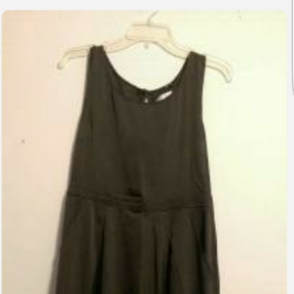 Black silk dress w/ pockets