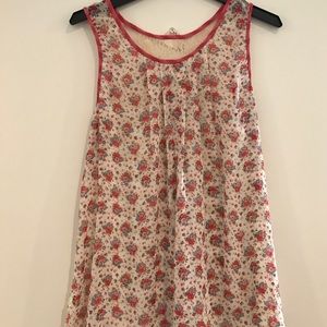 Mixed print tank top