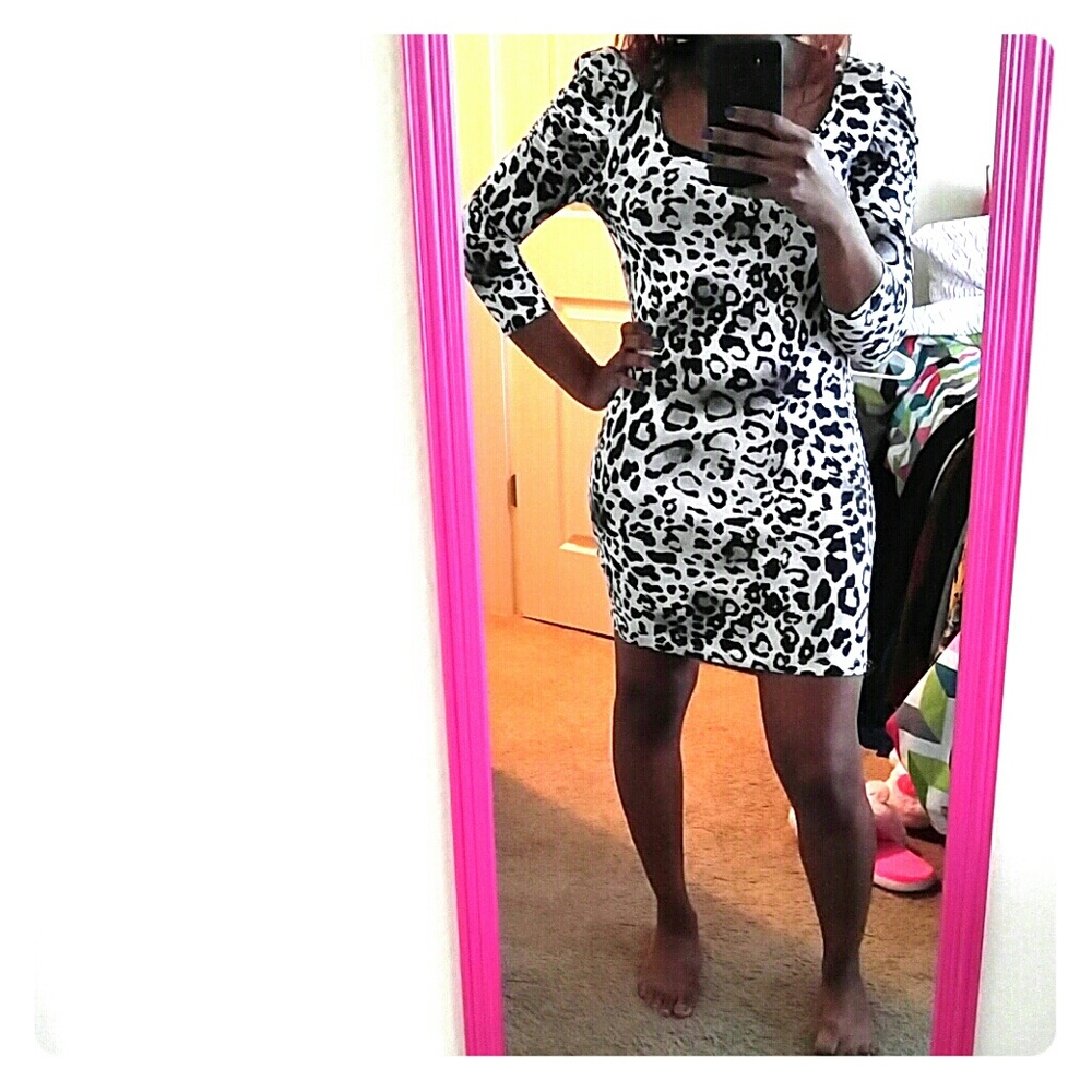 Animal print dress
