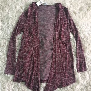 Maroon cardigan