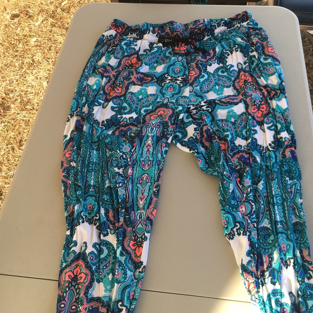 Printed jogger style pants
