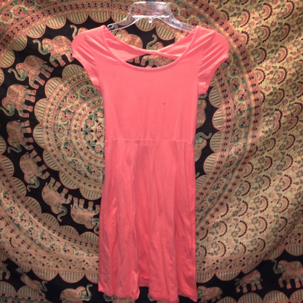 Peach Skater Dress