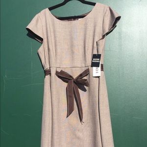 Light brown cap sleeve Studio I dress