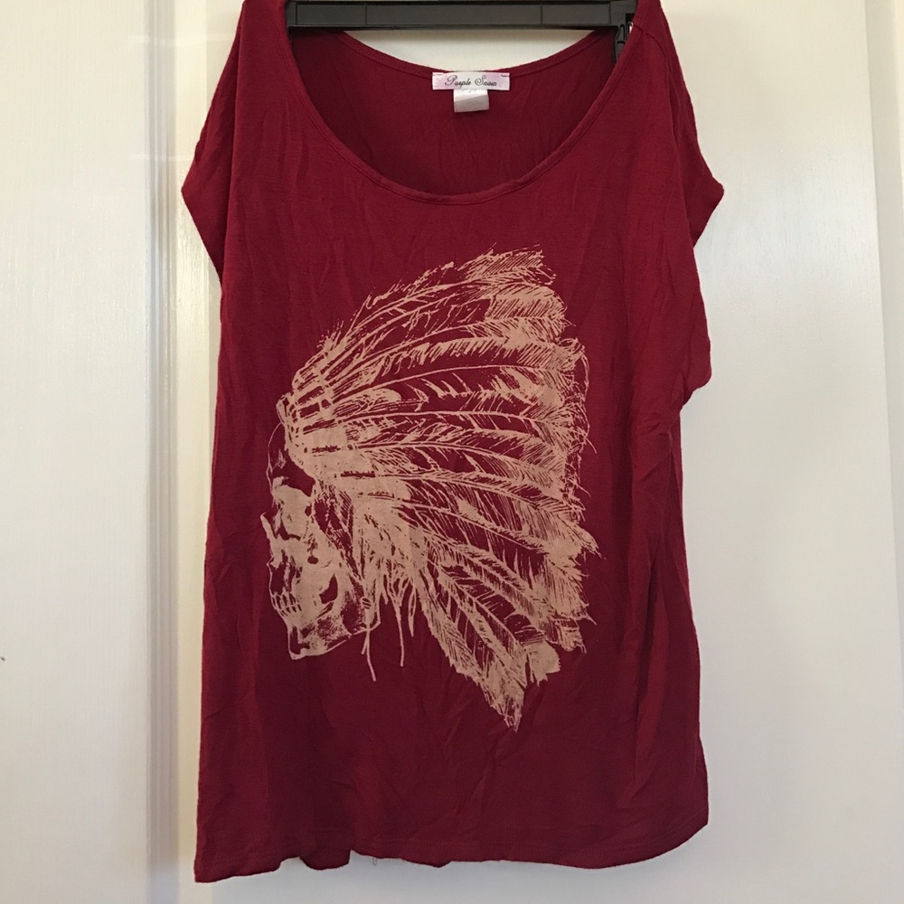 Indian skull t shirt