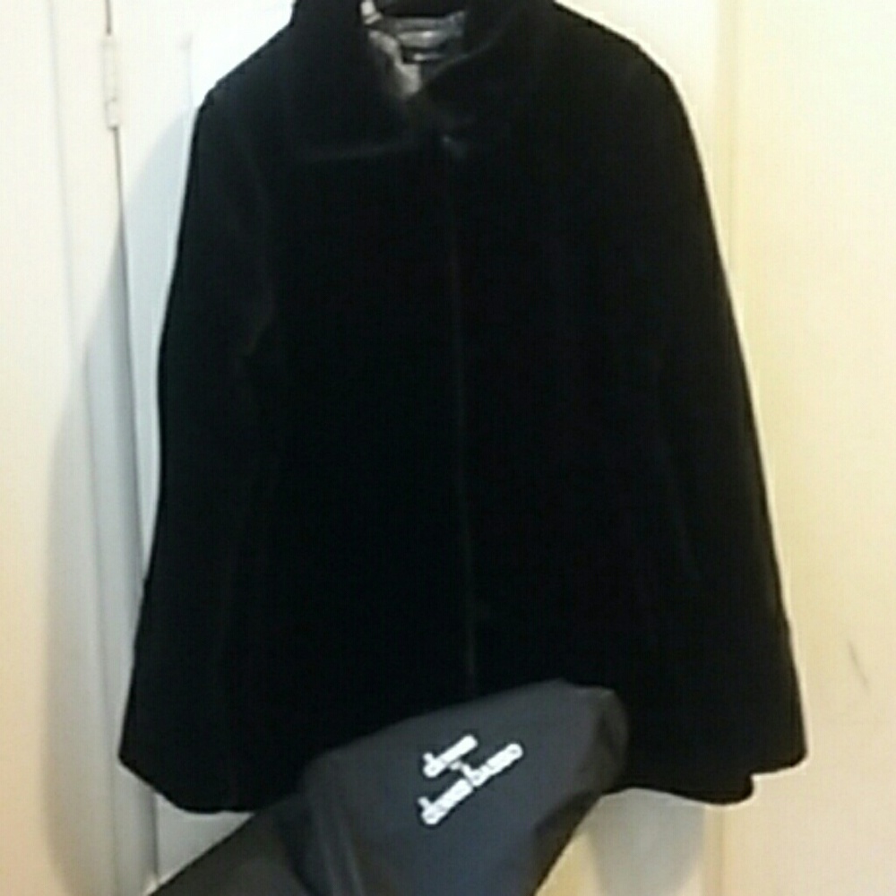 Dennis basso black fur coat